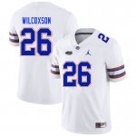 Men's Florida Gators #26 Kamar Wilcoxson NCAA Nike White Authentic Stitched College Football Jersey UJC5562XX